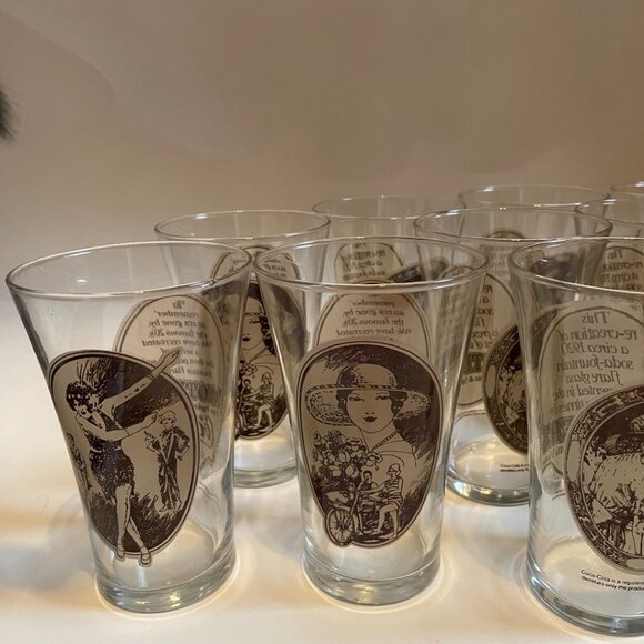 Vintage Coca-Cola Collector Glasses (10) - Picture 2 of 9